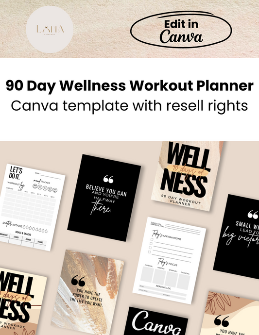90 Day Wellness Workout Planner Template