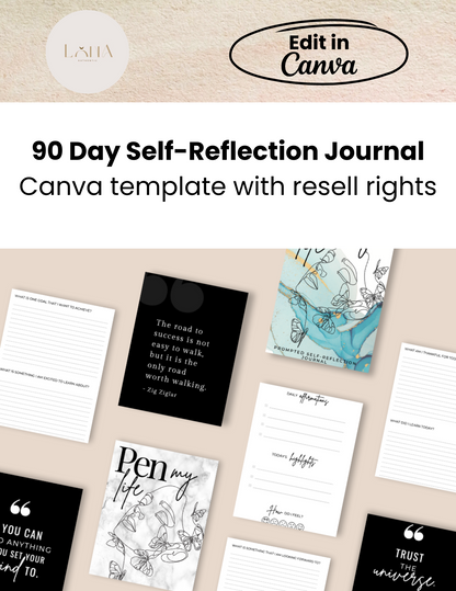90 Day Self-Reflection Journal Template